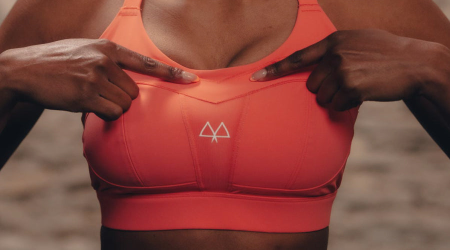 MAAREE Coral Solidarity Sports Bra Overband Technology