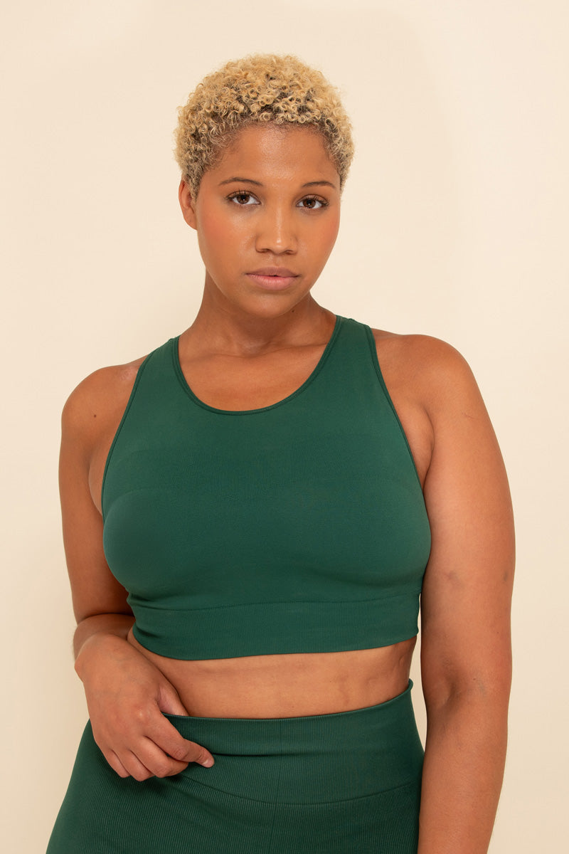 Maaree Supportive Seamless Sports Bra Green